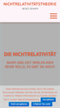 Mobile Screenshot of nichtrelativitaetstheorie.com